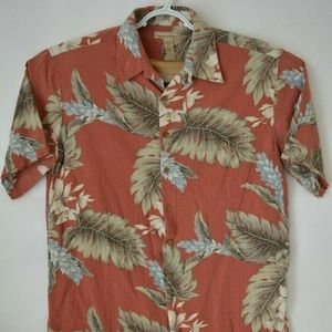 KONA KAI Hawaiian-Style Men's Silk Shirt Size L